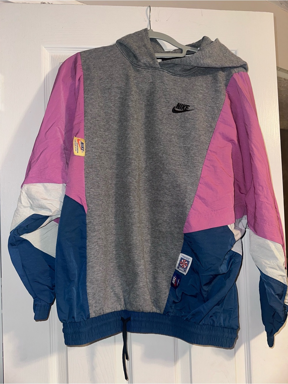 Nike Gray Hooded Sweatshirt with Subtle Logo